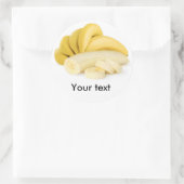 Bunch van bananen ronde sticker (Tas)