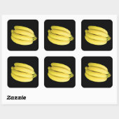 Bunch van bananen vierkante sticker (Vel)