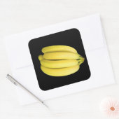 Bunch van bananen vierkante sticker (Envelop)