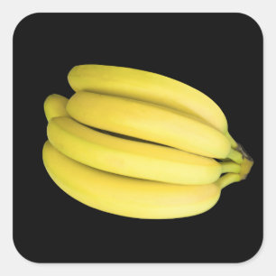 Bunch van bananen vierkante sticker