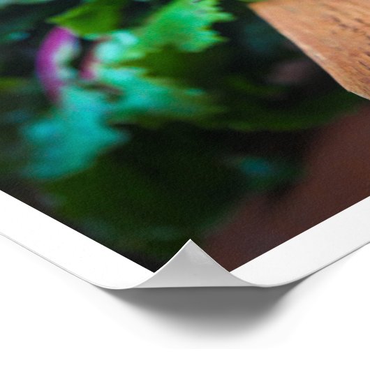 Bunch van bieten met bladeren op tafel poster (Hoek)