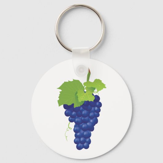 Bunch van druiven Sleutelhanger (Achterkant)
