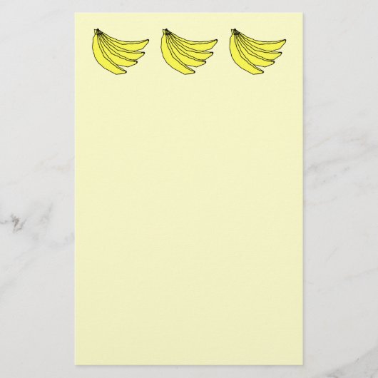 Bunch van Gele Bananen. Briefpapier (Voorkant)