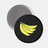 Bunch van Gele Bananen. Magneet (Voorkant / Achterkant)