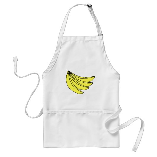 Bunch van Gele Bananen. Standaard Schort (Voorkant)