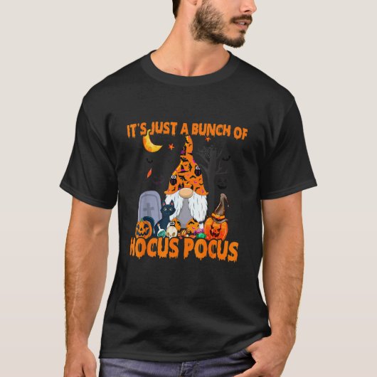 Bunch van Ho cus po cus pumpkin Gnome bats Scary C T-shirt (Voorkant)