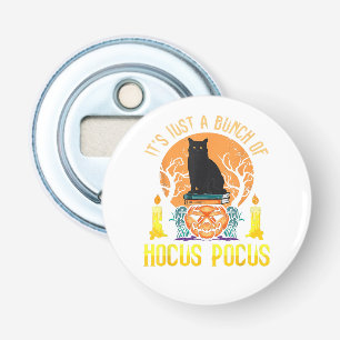 Bunch van Hocus Pocus Black Cat Button Flesopener