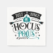 Bunch van Hocus Pocus Halloween Typografie Napkins Servet (Voorkant)