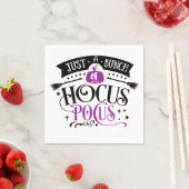 Bunch van Hocus Pocus Halloween Typografie Napkins Servet (Insitu)