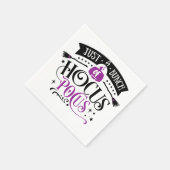 Bunch van Hocus Pocus Halloween Typografie Napkins Servet (Hoek)
