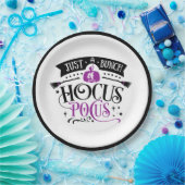 Bunch van Hocus Pocus Halloween Typografie Paper Papieren Bordje (Feest)