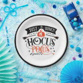 Bunch van Hocus Pocus Halloween Typografie Papieren Bordje (Feest)