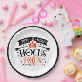 Bunch van Hocus Pocus Halloween Typografie Papieren Bordje (Feest)