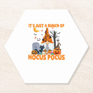 Bunch van Hocus Pocus Pumpkin Gnome Bats Cat Kartonnen Onderzetters