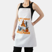 Bunch van Hocus Pocus Pumpkin Gnome Bats Cat Schort (Insitu)