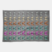 Bunch van kleurrijke spookachtige vleermuizen in F Theedoek (Horizontaal)