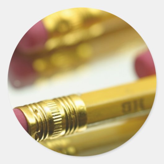 Bunch van penstaarten ronde sticker (Voorkant)