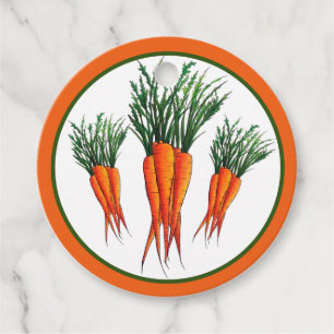 Bunch van Sinaasappel vegetable Veggie Garden Bedankjes Labels