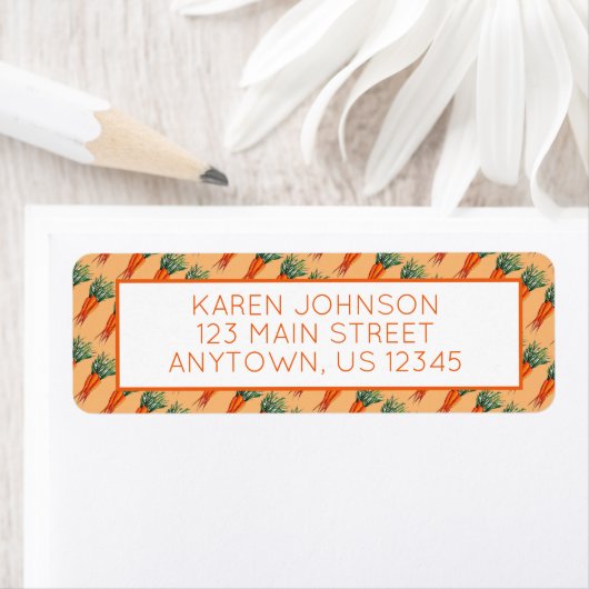 Bunch van Sinaasappel vegetable Veggie Garden Etiket (Insitu)