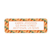 Bunch van Sinaasappel vegetable Veggie Garden Etiket (Voorkant)