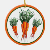 Bunch van Sinaasappel vegetable Veggie Garden Keramisch Ornament (Voorkant)