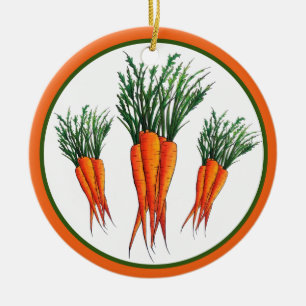 Bunch van Sinaasappel vegetable Veggie Garden Keramisch Ornament