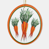 Bunch van Sinaasappel vegetable Veggie Garden Keramisch Ornament (Links)