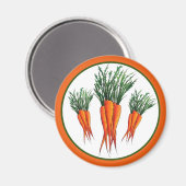 Bunch van Sinaasappel vegetable Veggie Garden Magneet (Voorkant / Achterkant)