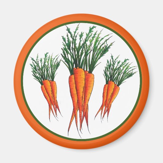 Bunch van Sinaasappel vegetable Veggie Garden Magneet (Voorkant)