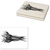 Bunch van Sinaasappel vegetable Veggie Garden Rubberstempel (Gestempeld)