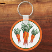 Bunch van Sinaasappel vegetable Veggie Garden Sleutelhanger (Voorkant)