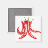 Bunch van Spaanse peper Magneet (Voorkant / Achterkant)