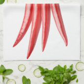 Bunch van Spaanse peper Theedoek (Gevouwen)