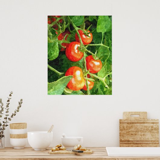 Bunch van tomaten poster (Keuken)