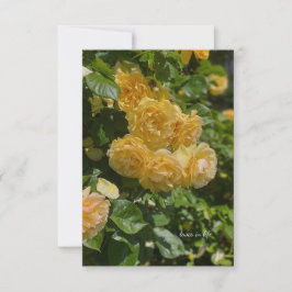 Bunch van Yellow Garden Rozen Notitiekaartje