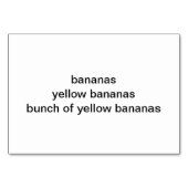 Bunch Yellow Bananas Reading Flashcards voor volwa Kaart (Achterkant)