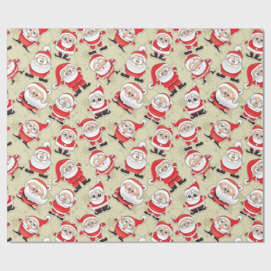 Buncha Crazy Santa Cadeaupapier (Vlak)