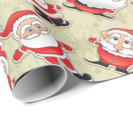 Buncha Crazy Santa Cadeaupapier (Rol Hoek)
