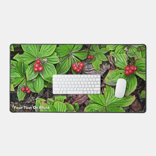 Bunchberry met bessen bureaumat (Keyboard & Muis)