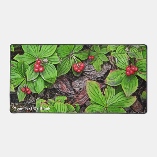Bunchberry met bessen bureaumat (Voorkant)