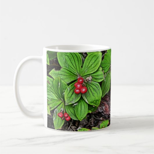 Bunchberry met bessen koffiemok (Links)
