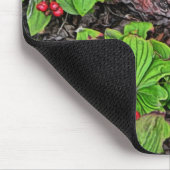 Bunchberry met bessen muismat (Hoek)