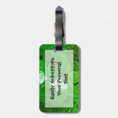 Bunchberry White Wildflower Abstract Bagagelabel (Achterkant verticaal)