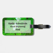 Bunchberry White Wildflower Abstract Bagagelabel (Achterkant horizontaal)