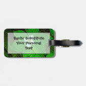 Bunchberry White Wildflower Bagagelabel (Achterkant horizontaal)