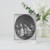 Bunches bloemen of beroemde grootmoeder briefkaart (Staand voorkant)