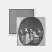 Bunches bloemen of beroemde grootmoeder magneet (Voorkant / Achterkant)