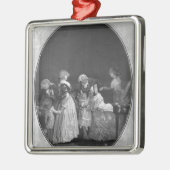 Bunches bloemen of beroemde grootmoeder metalen ornament (Links)