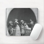 Bunches bloemen of beroemde grootmoeder muismat (Met muis)