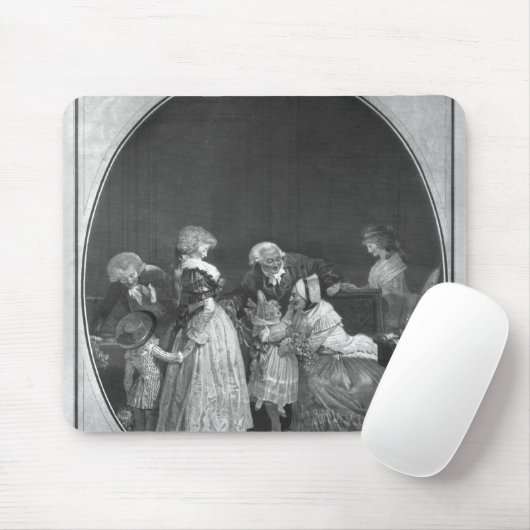 Bunches bloemen of beroemde grootmoeder muismat (Met muis)